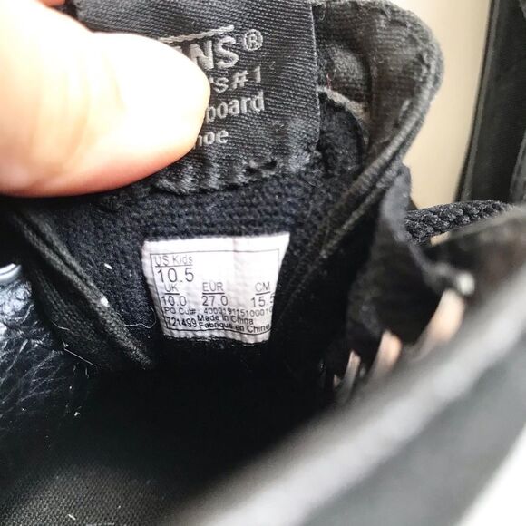 Vans black sk8 high top sneakers VGUC size 10.5 - Picture 10 of 10